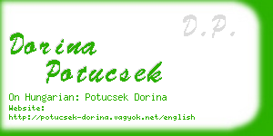 dorina potucsek business card